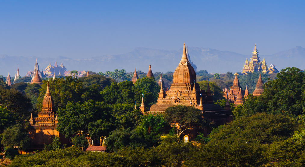 Blick auf Bagan