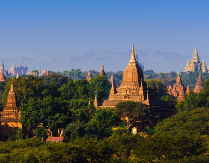 Blick auf Bagan