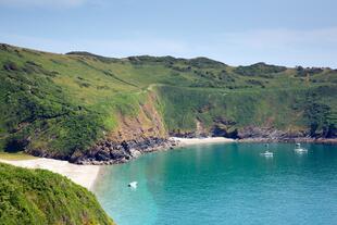 Küste und Strand bei Fowey