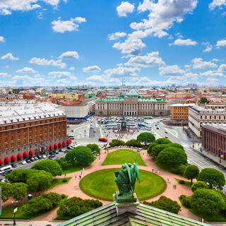 Blick über St. Petersburg