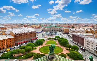 Blick über St. Petersburg