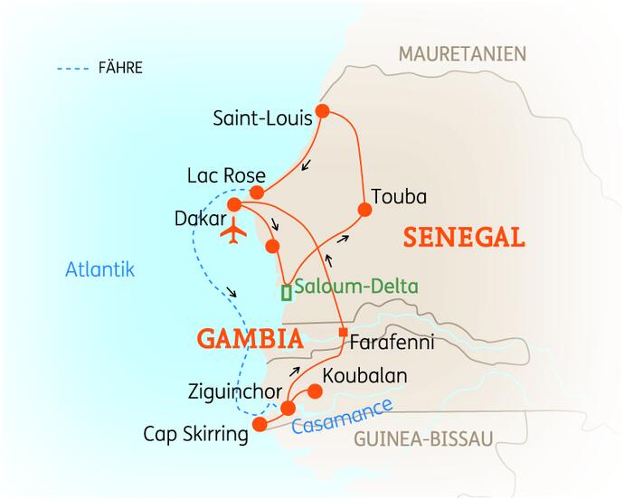 15 Tage Senegal Rundreise Jubiläum 2020