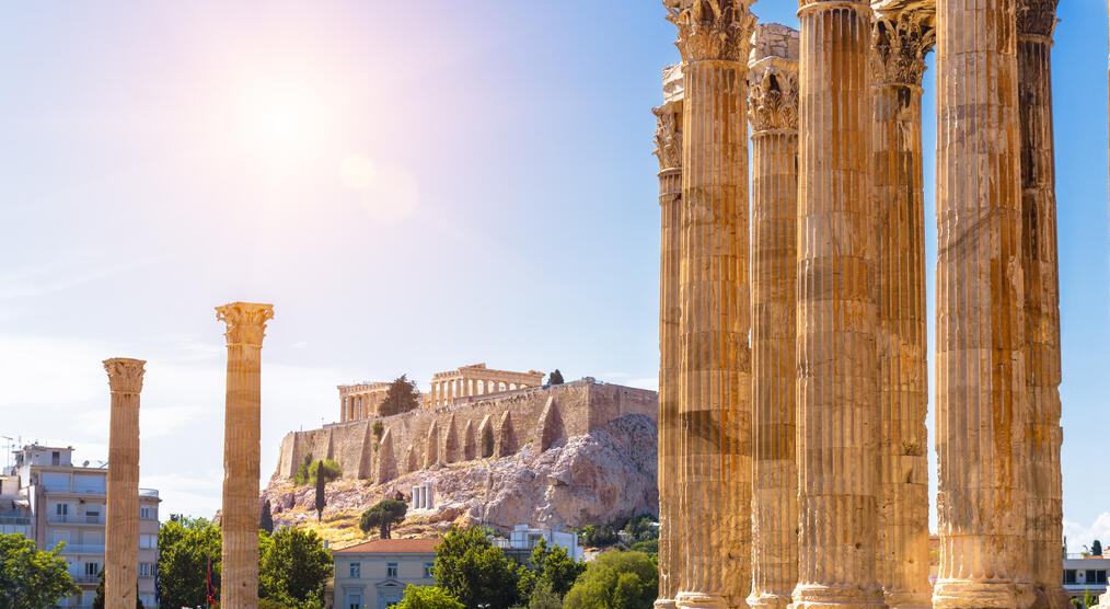 Der Zeus Tempel in Griechenland