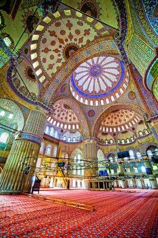 Innerhalb der Blauen Moschee