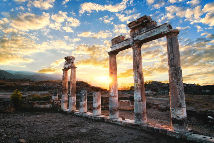 Ruinen Hierapolis Provinz Pamukkale