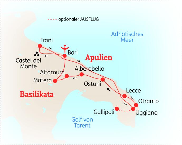 10 Tage Italien Rundreise Apulien 2020