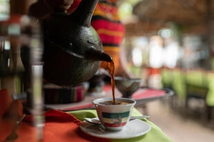 Äthiopische Kaffeezeremonie 
