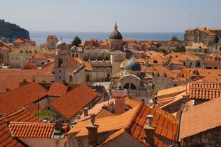 Sicht auf Dubrovnik von der Festungsmauer aus
