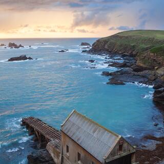 Sonnenuntergang über dem Lizard Point