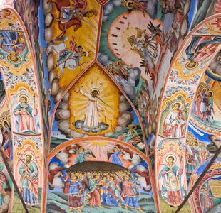 Wandmalereien im Rila Kloster