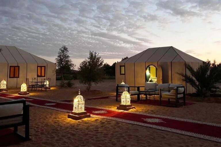 Anlage des Desert Camp Merzouga