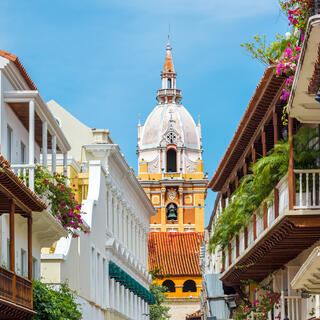 Blick auf die Kathedrale von Cartagena