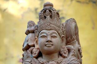 Balinesische Statue in einem Tempel
