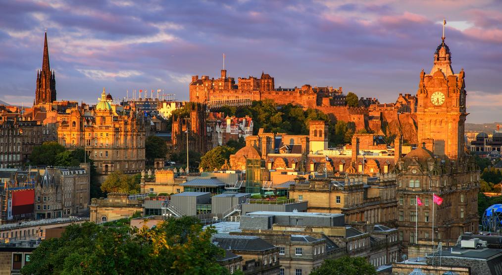 Blick auf die Edinburgh Castle