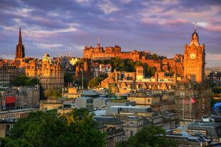Blick auf die Edinburgh Castle