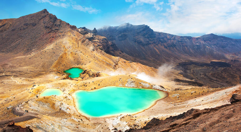 Emerald Lakes im Tongariro National Park 