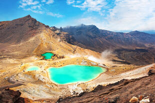 Emerald Lakes im Tongariro National Park 