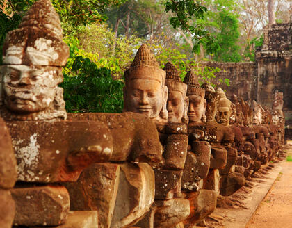 Gesichter im Bayon Tempel
