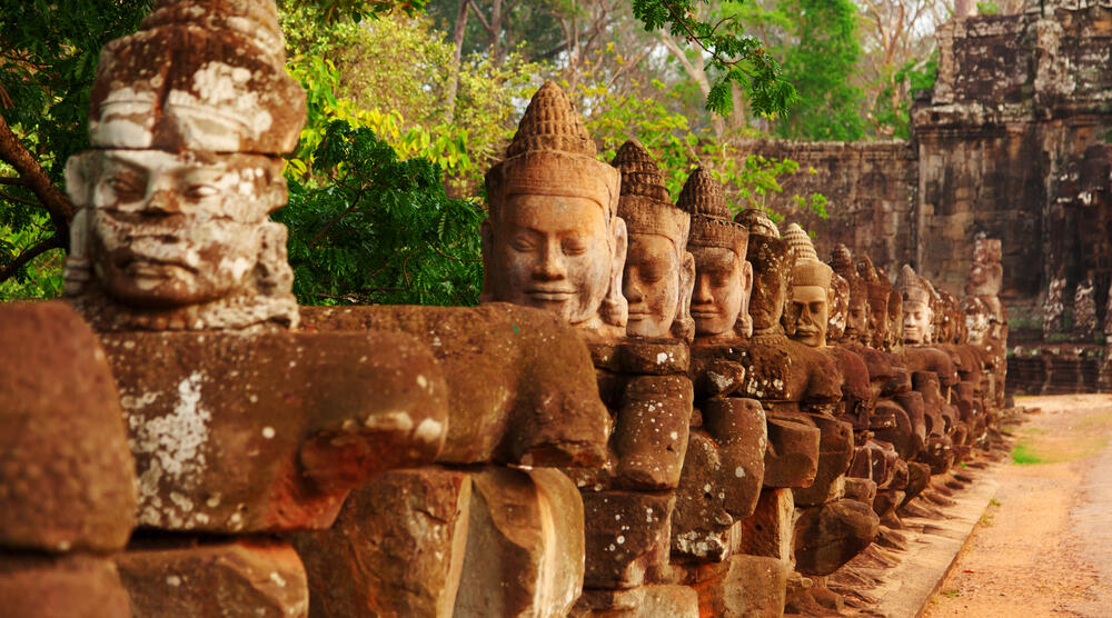 Gesichter im Bayon Tempel
