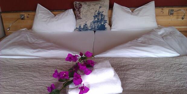 Liebevoll hergerichtetes Doppelzimmer