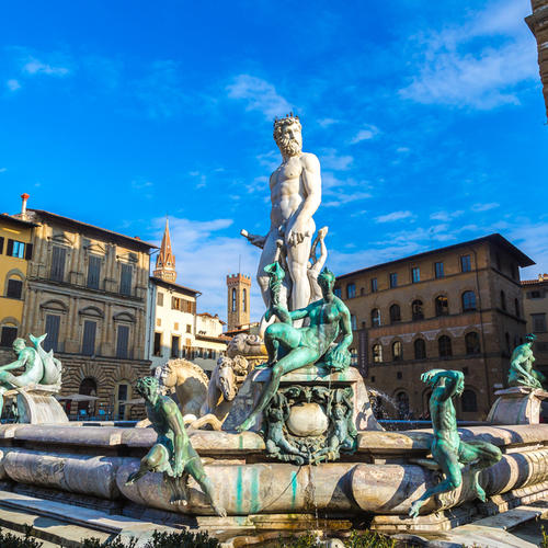Neptunbrunnen am Piazza della Signoria