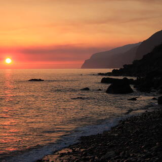 Sonnenuntergang am Strand