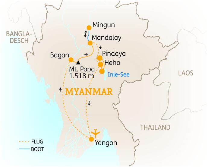 10 Tage Myanmar Rundreise Impressionen 2020