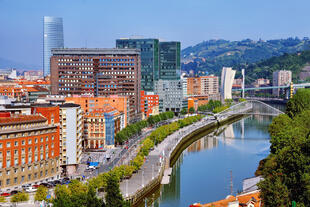 Panorama über Bilbao