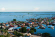 Tonle-Sap-Fluss aus der Vogelperspektive