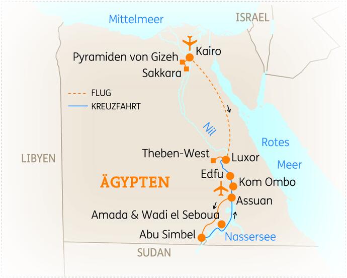 11 Tage Ägypten Rundreise Höhepunkte auf dem Nil 2020