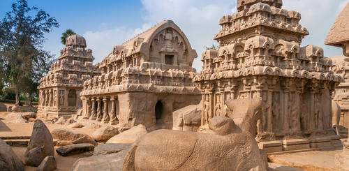 Fünf Rathas in Mahabalipuram