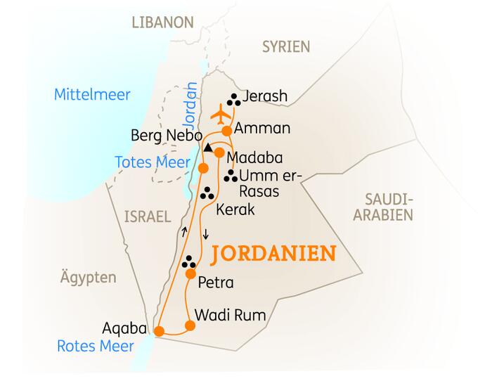 11 Tage Jordanien Rundreise Panorama 2020
