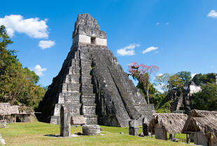 Maya Tempel in der Stadt Tikal