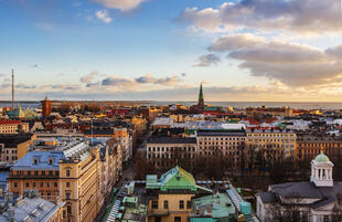 Blick über Helsinki