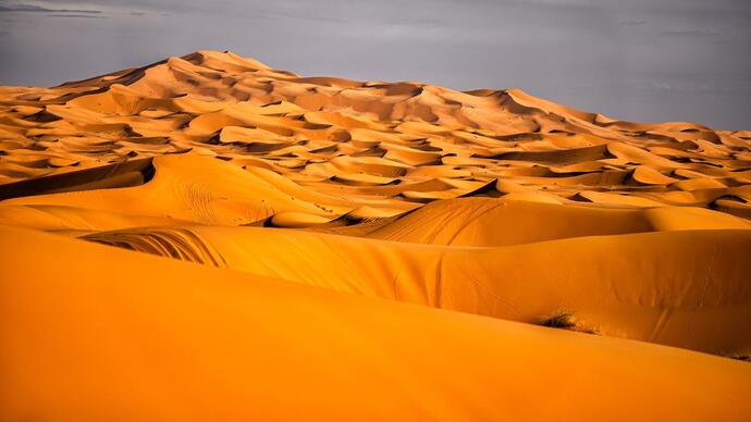 die Dünen der Sahara Wüste bei einer Marokko Rundreise