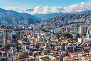 Aufsicht auf die Stadt La Paz