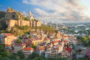 Blick auf Tbilisi