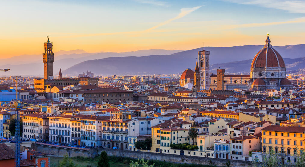 Florenz bei Sonnenuntergang