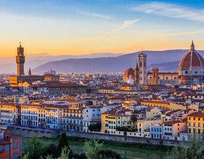 Florenz bei Sonnenuntergang