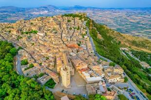 Erice aus der Vogelperspektive 