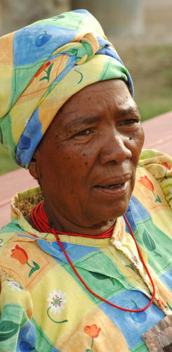 Frau aus einer Kavango Familie