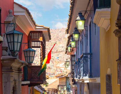 Straßen in La Paz