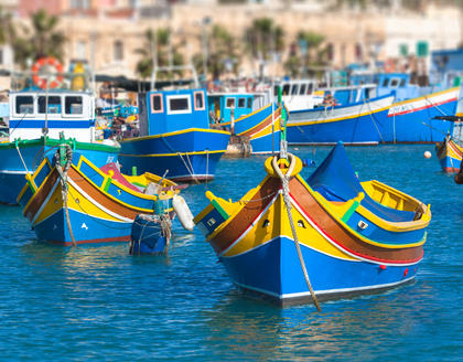 Bunte Boote in Marsaxlokk
