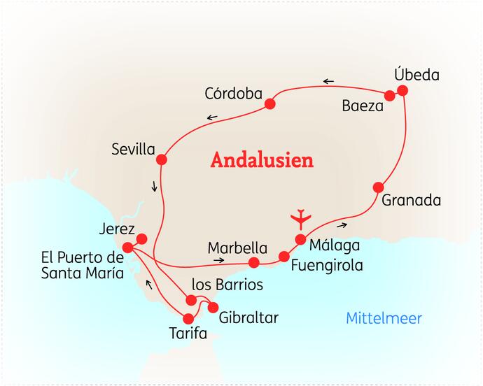 14 Tage Andalusien Rundreise Ausführliche Reise 2023