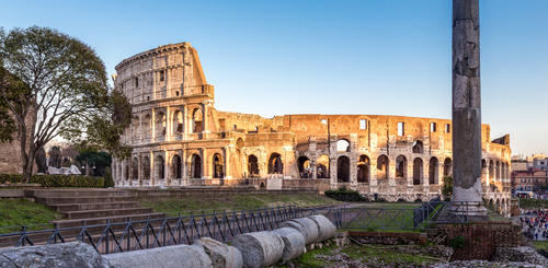 Blick auf das Kolosseum