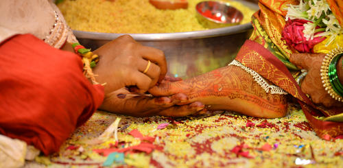 Indische Hochzeitszeremonie
