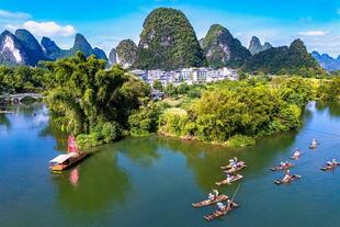 Karstspitzen in Yangshuo 