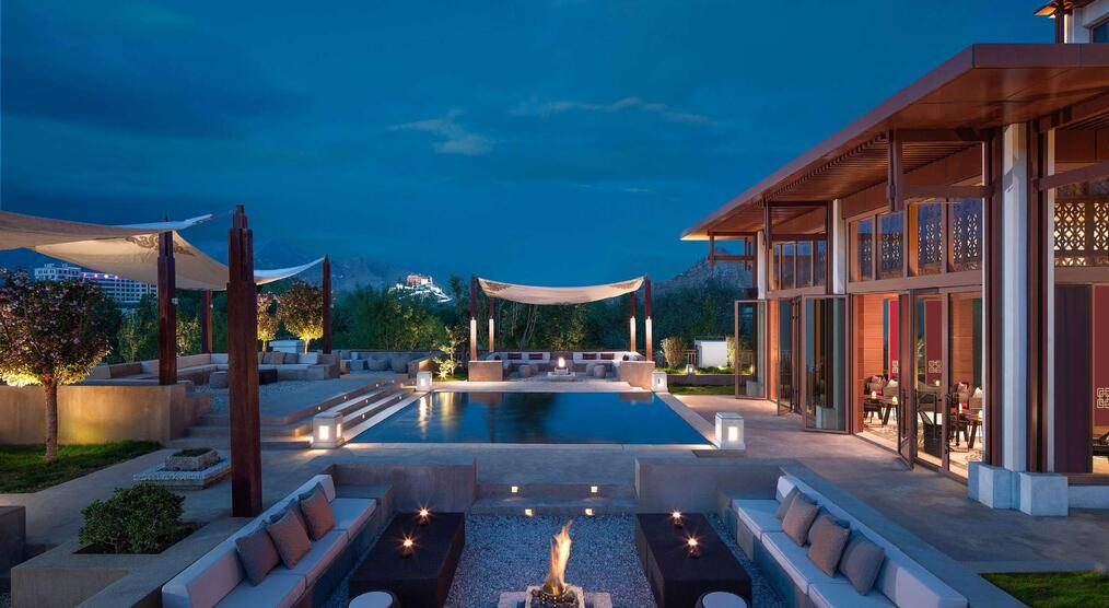 Shangri la hotel von außen 
