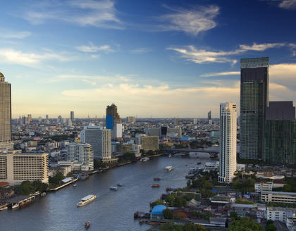 Blick auf Bangkok