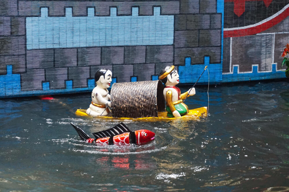 Traditionelle Wasserpuppenshow